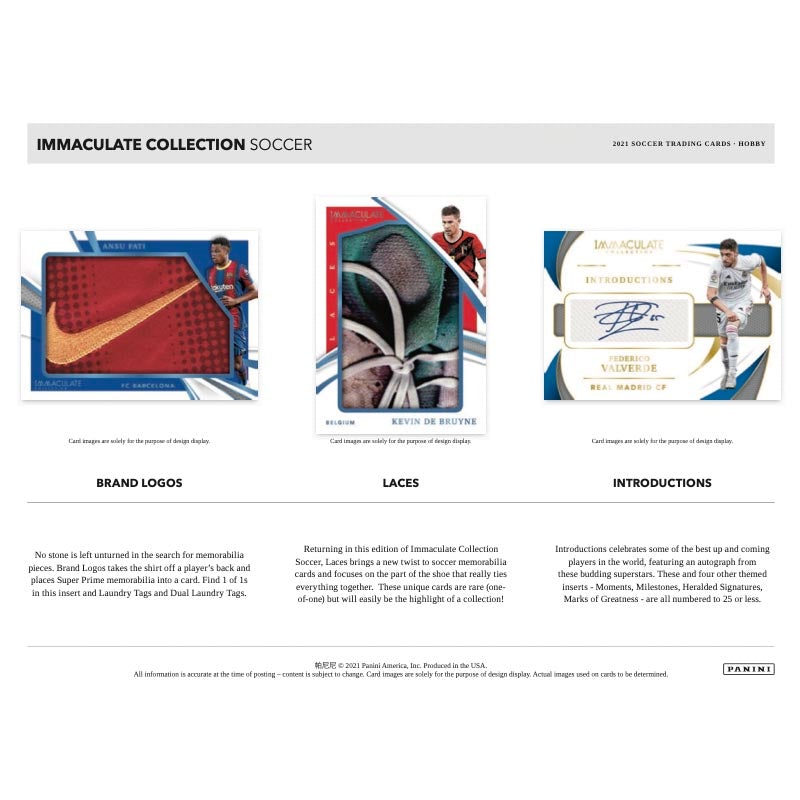 2021 Panini Immaculate Soccer Hobby Case (6ct)