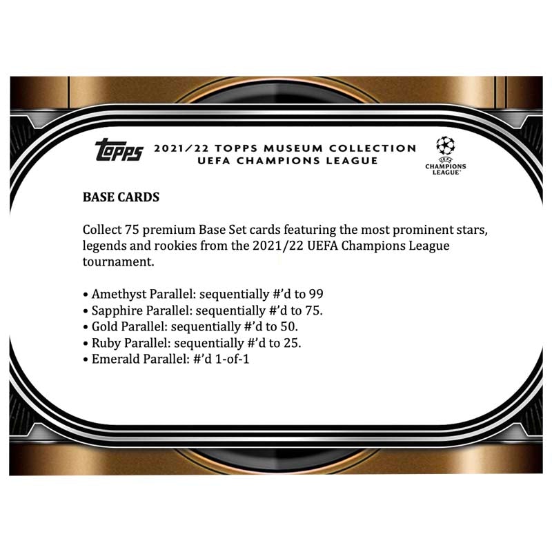 2021/22 Topps Museum Collection UEFA Champions League Soccer Hobby Case (12ct)
