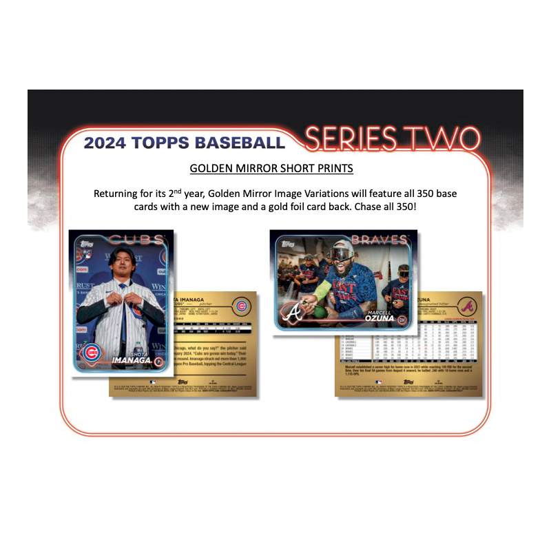 2024 Topps Series 2 Baseball Hobby 12 Box Case