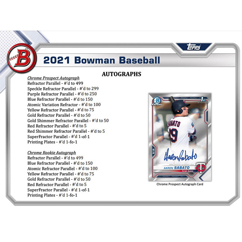 2021 Bowman Baseball Jumbo HTA Hobby 8 Box Case