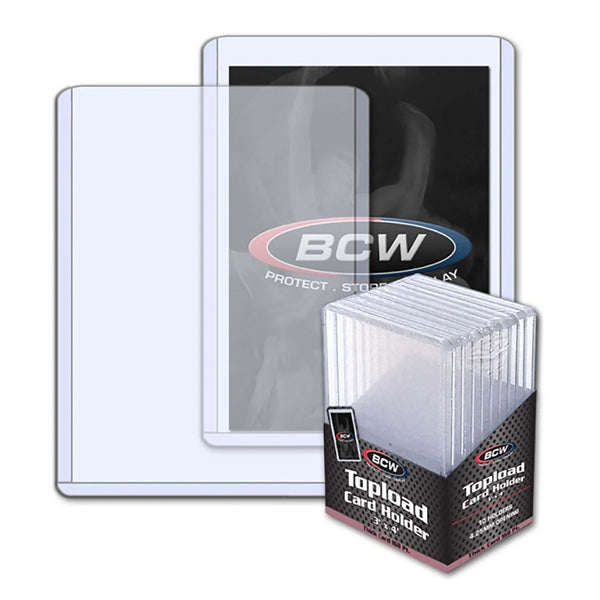 BCW 3x4 Thick 168pt Toploaders (10ct)