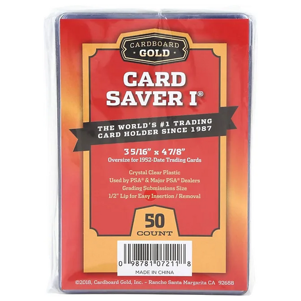 Cardboard Gold Card Saver 1 Semi-Rigid Holders (50CT)