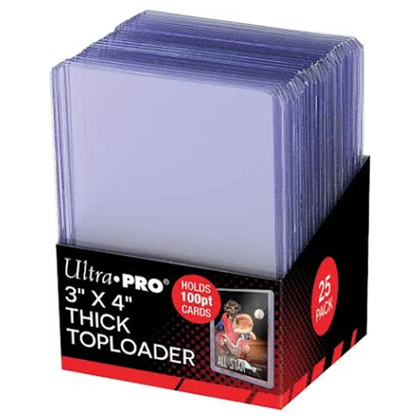 Ultra Pro 3x4 Thick 100pt Toploaders (25 CT)