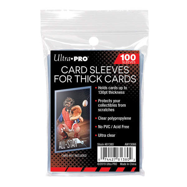 Ultra Pro Soft Card Sleeves For Thick Cards (100ct)