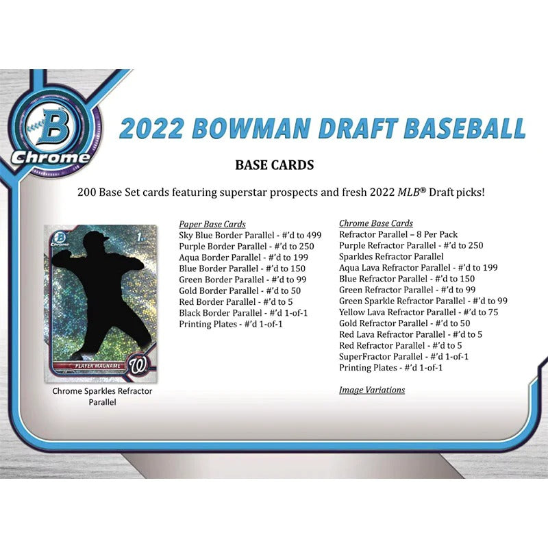 2022 Bowman Draft Baseball Super Jumbo Hobby 6 Box Case