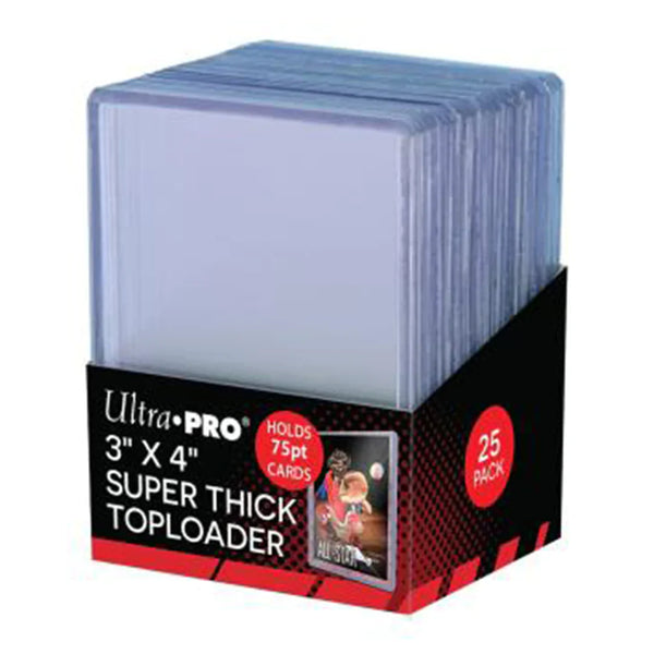 Ultra Pro 3x4 Thick 75pt Toploaders (25 CT)