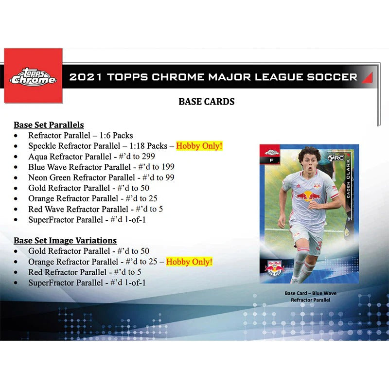 2021 Topps Chrome MLS Soccer Hobby Case (12ct)